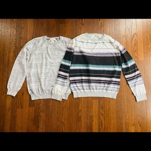 2 sweaters pullovers H&M men size: L-XL